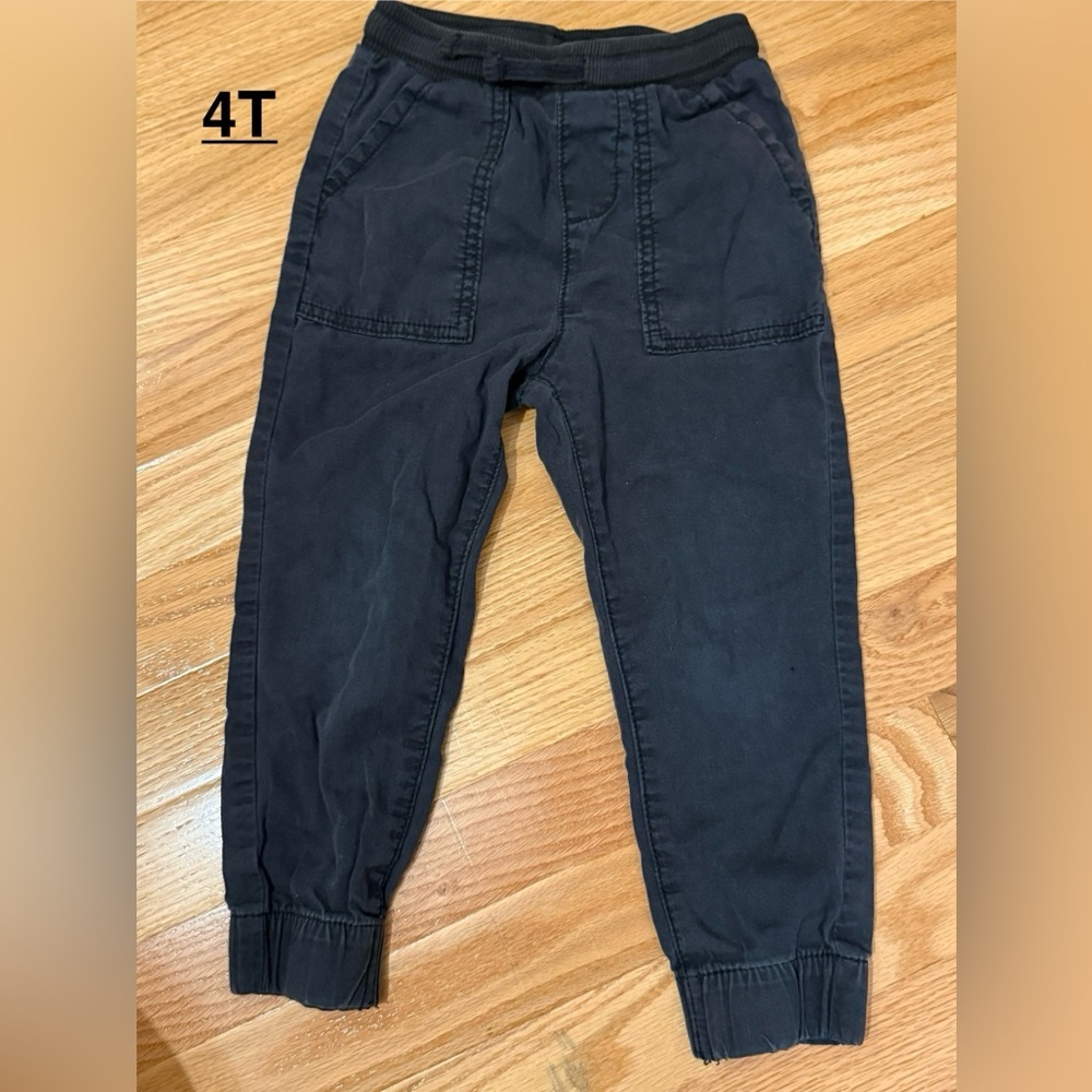 Kids Black Jogger Pants